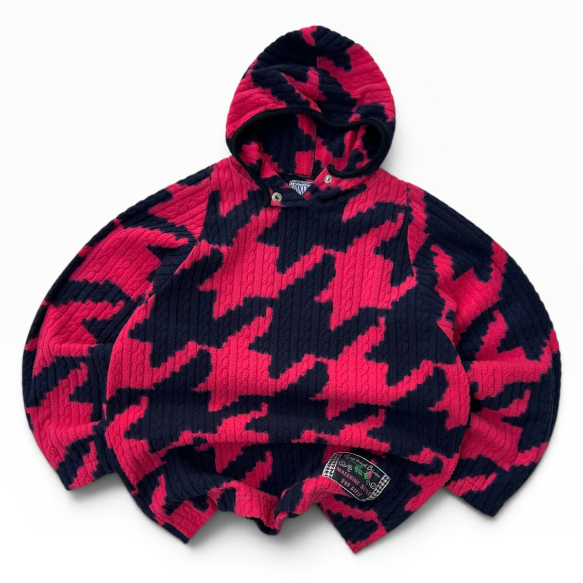 Rose and crown “Matching style for girls” hooded fleece