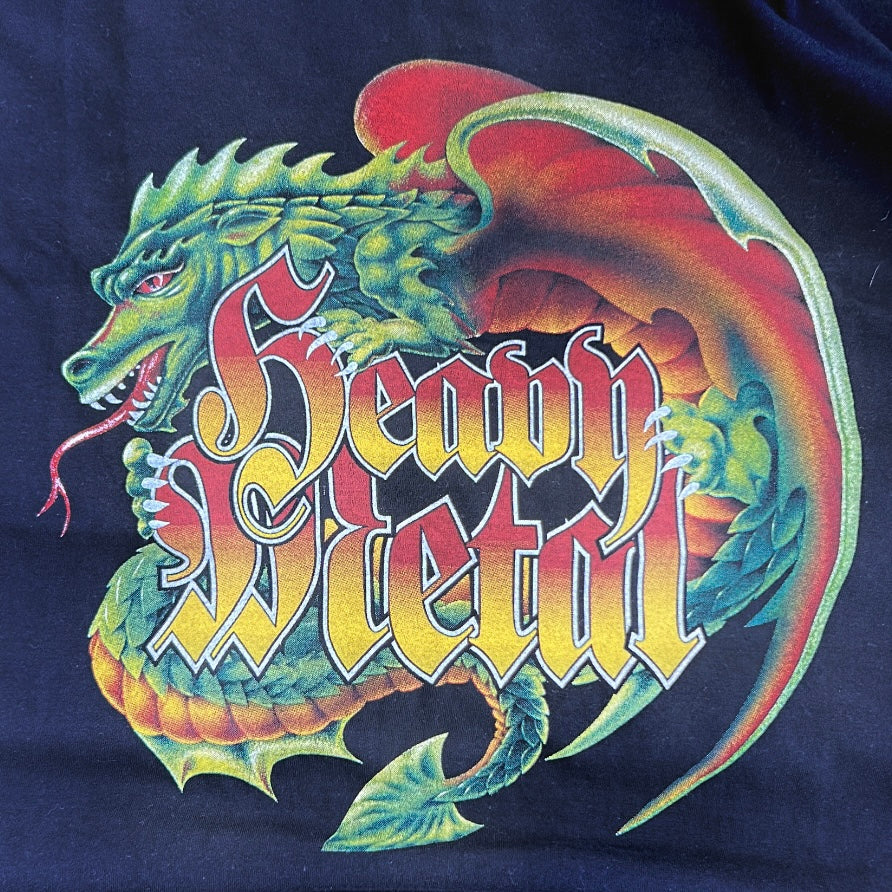 Black graphic dragon  tee