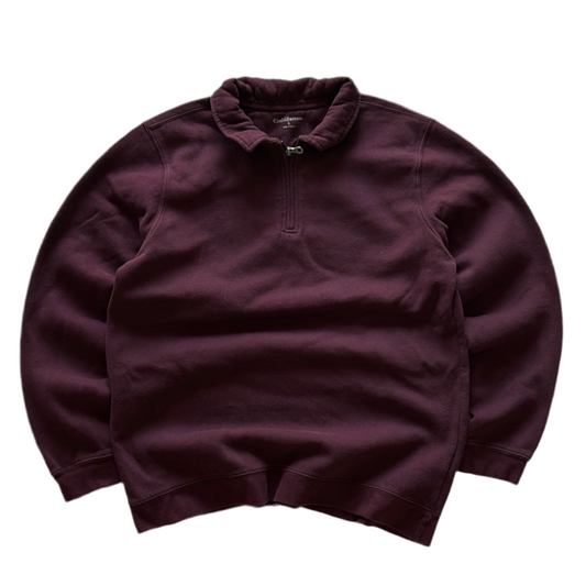 Purple-Brown Plain Sweatshirt