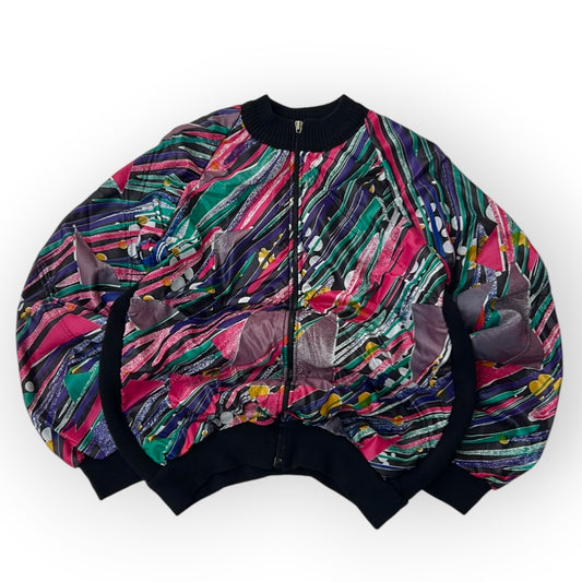 Vintage colourfull multitextured jacket