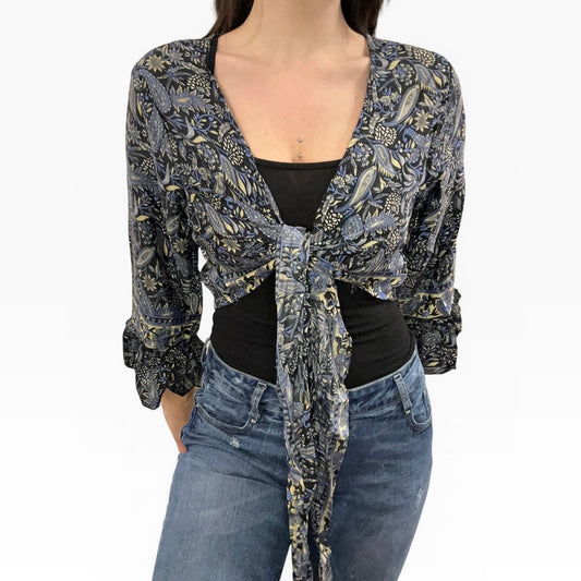 Dead stock retro coloublock tie top