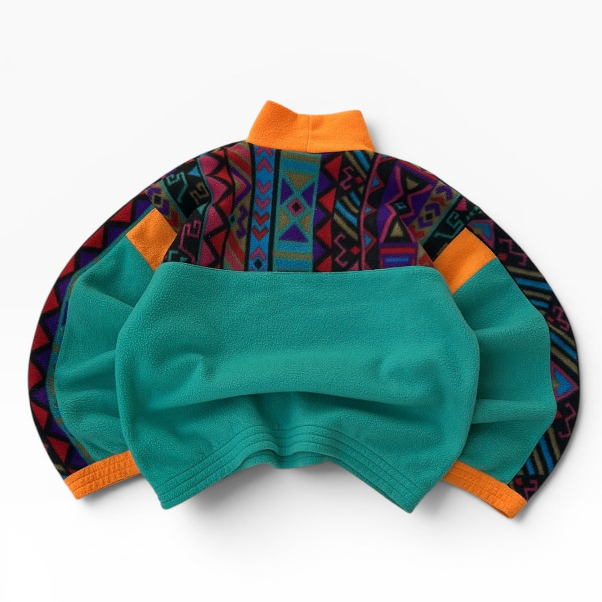Crazy 1/4 zip colourfull fleece