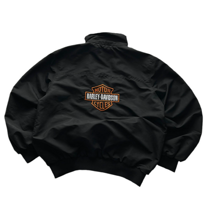 Vintage Harley Davidson Embroidered Logo Spring Jacket