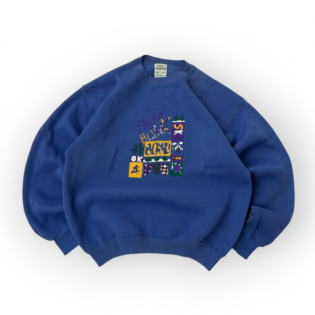 Vintage graphic purple sweatshirt