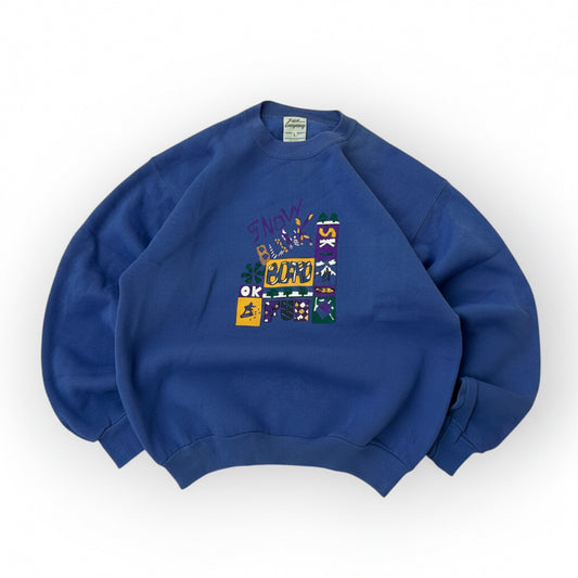 Vintage graphic purple sweatshirt