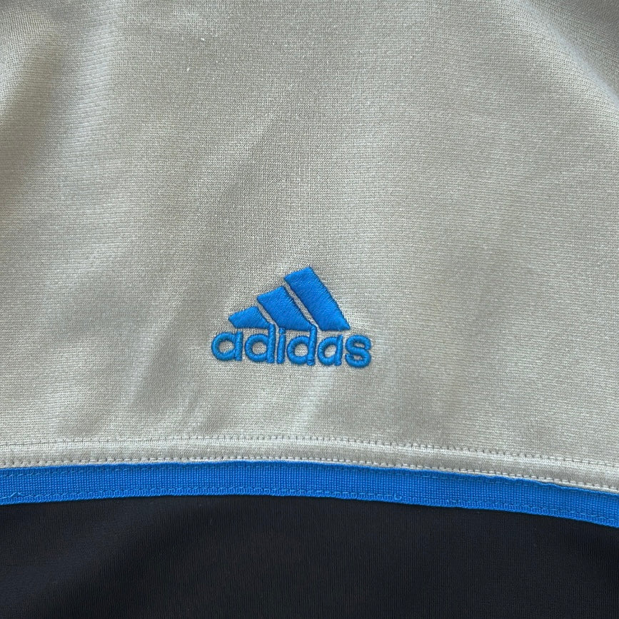 Adidas Vintage three stripe black full zip track jacket