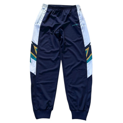 Vintage Adidas Navy x White With Patterns Adjustable Track Pants