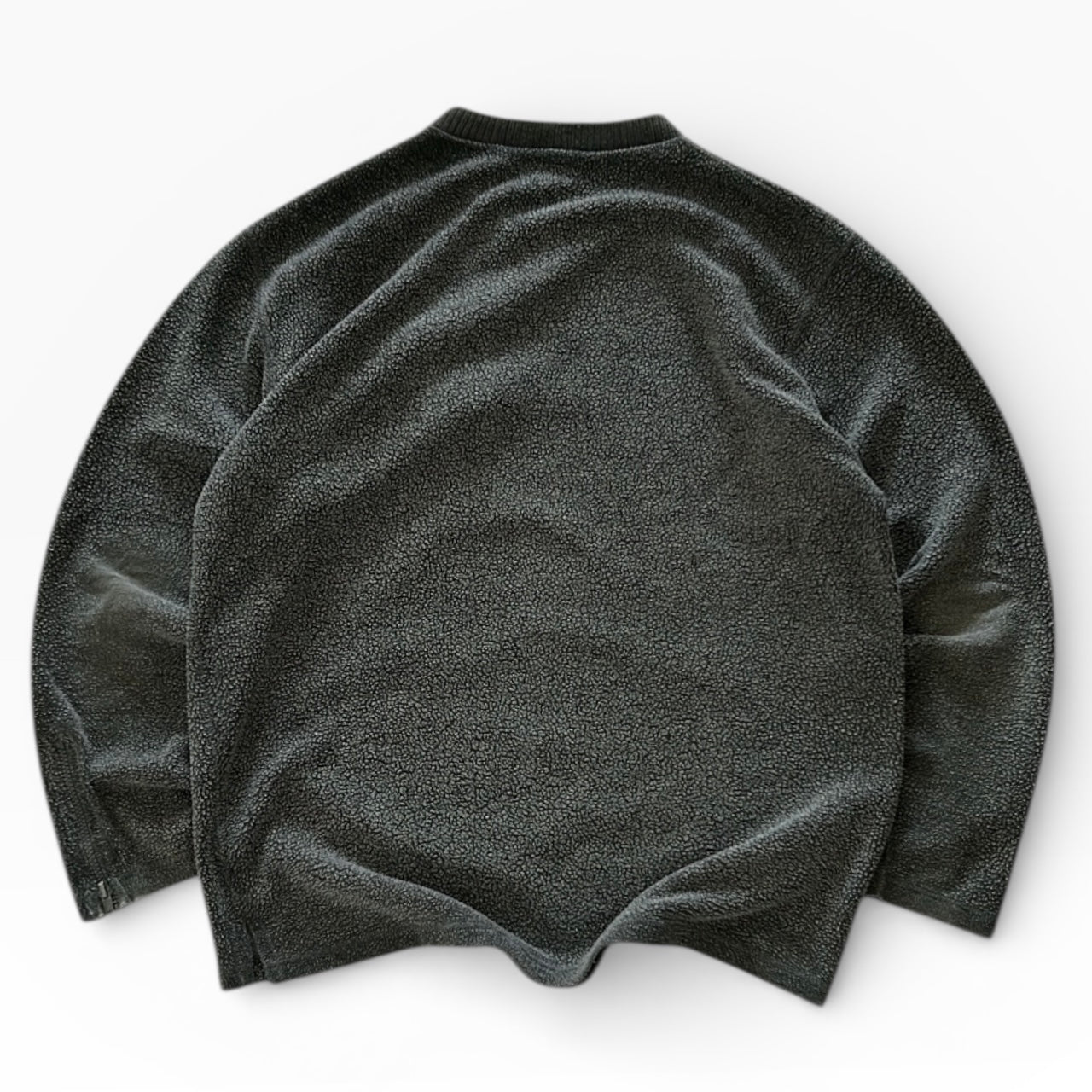Freedom 90s Dark Grey V-Neck Fleece Shirt