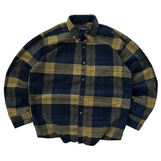 Vintage Black & Yellow Fabio Cassani Flannel OverShirt