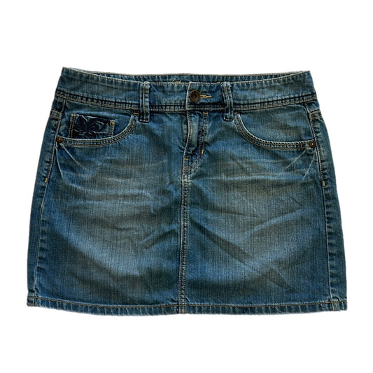 Y2k Dark Wash Denim Mini Skirt