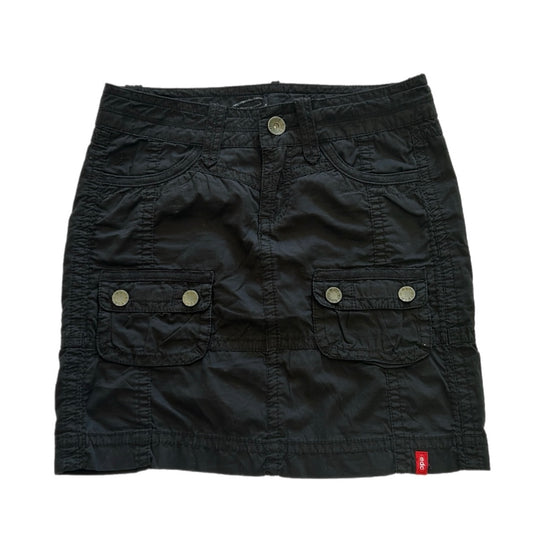 Y2k Black Cargo Mini Skirt