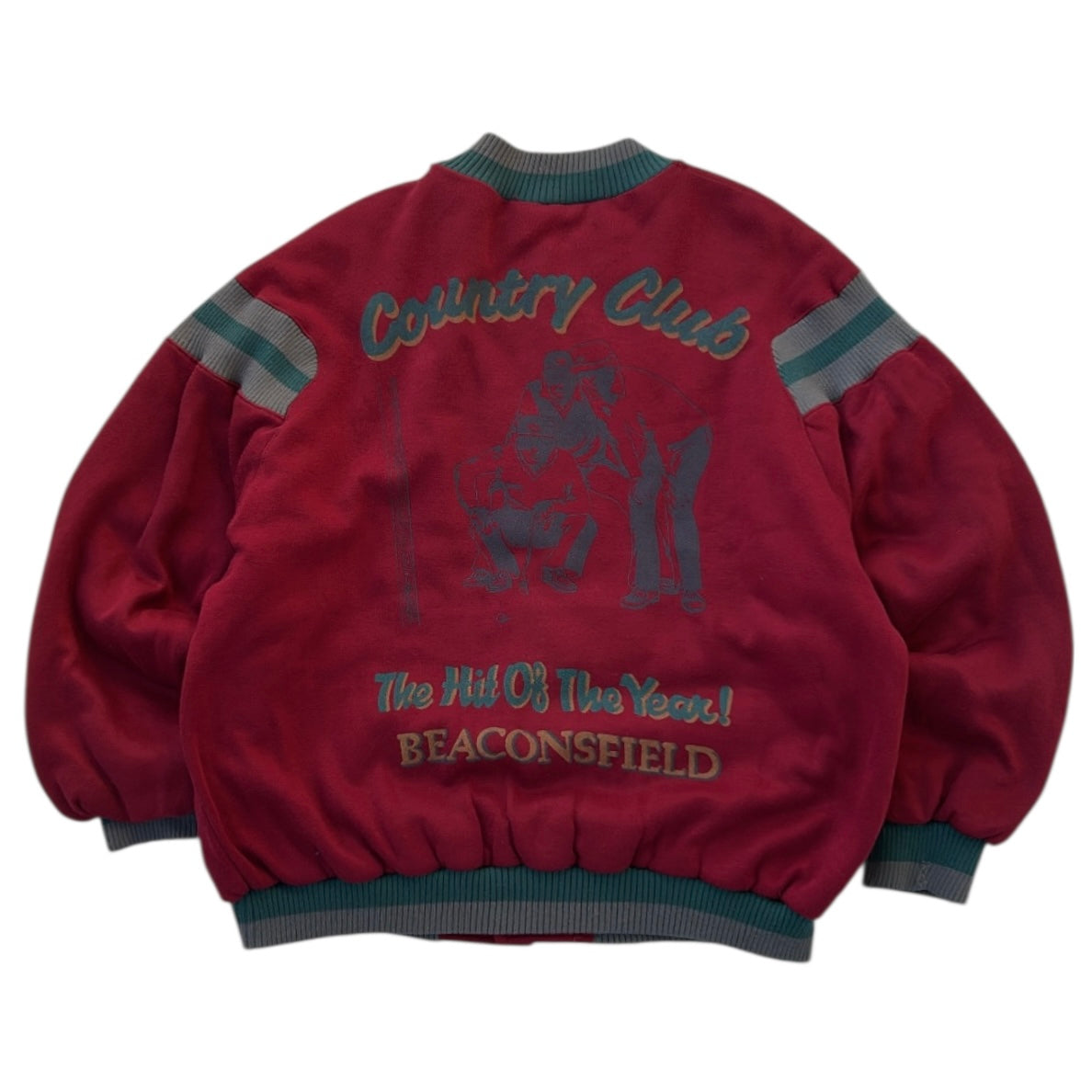 James Dillon Burgundy Full Button Bomber Fit Jacket