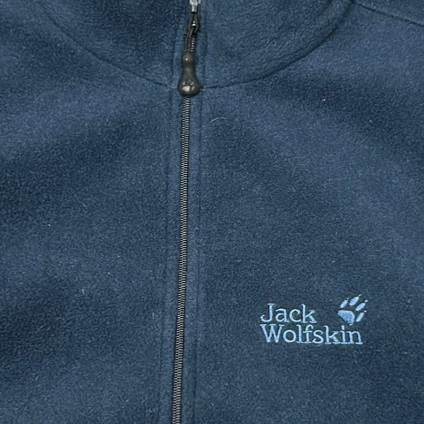 Jack Wholfskin Dark Blue 1/4 Zip Fleece