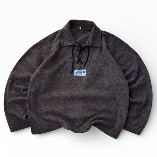 Vintage “Chevrier Denim” Chocolate Brown Fleece