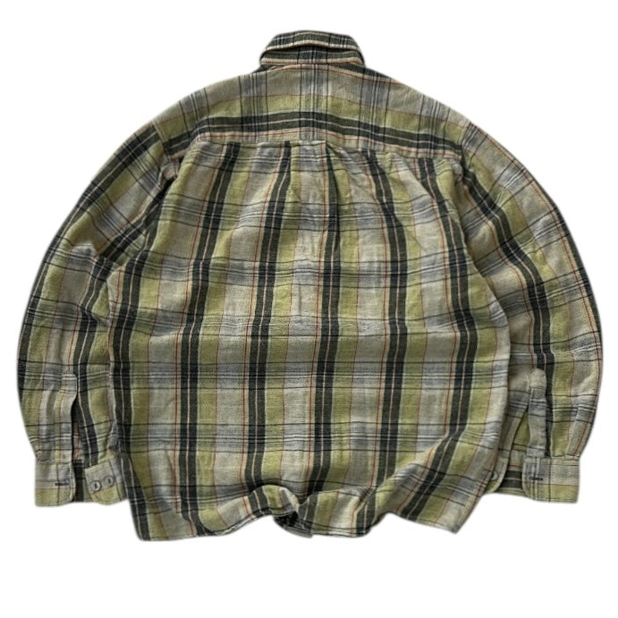 Get It All Yellow x Grey Checkers Full Button Up Flannel Overshirt