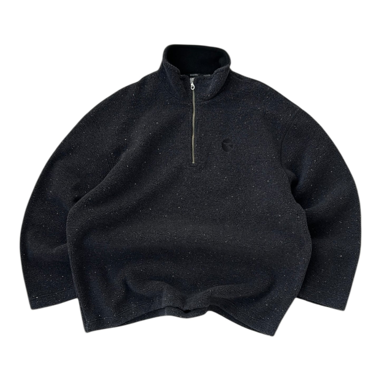 Diadora Dark Grey Fuzzy 1/4 Zip Fleece
