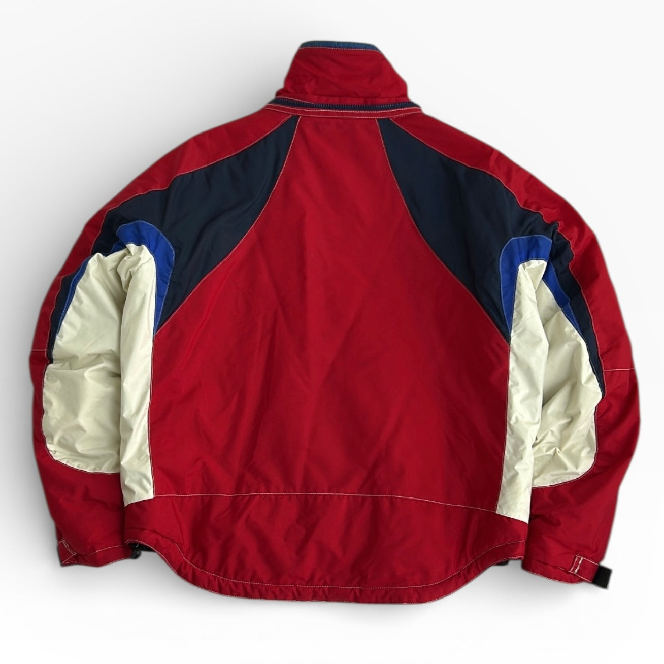 Himalayan Land Vintage Red x White Lining Ski Style Full Zip Adjustable Jacket