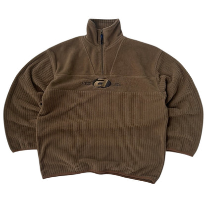 Across Alaska Vintage Embroidered Logo 1/4 Zip Fleece
