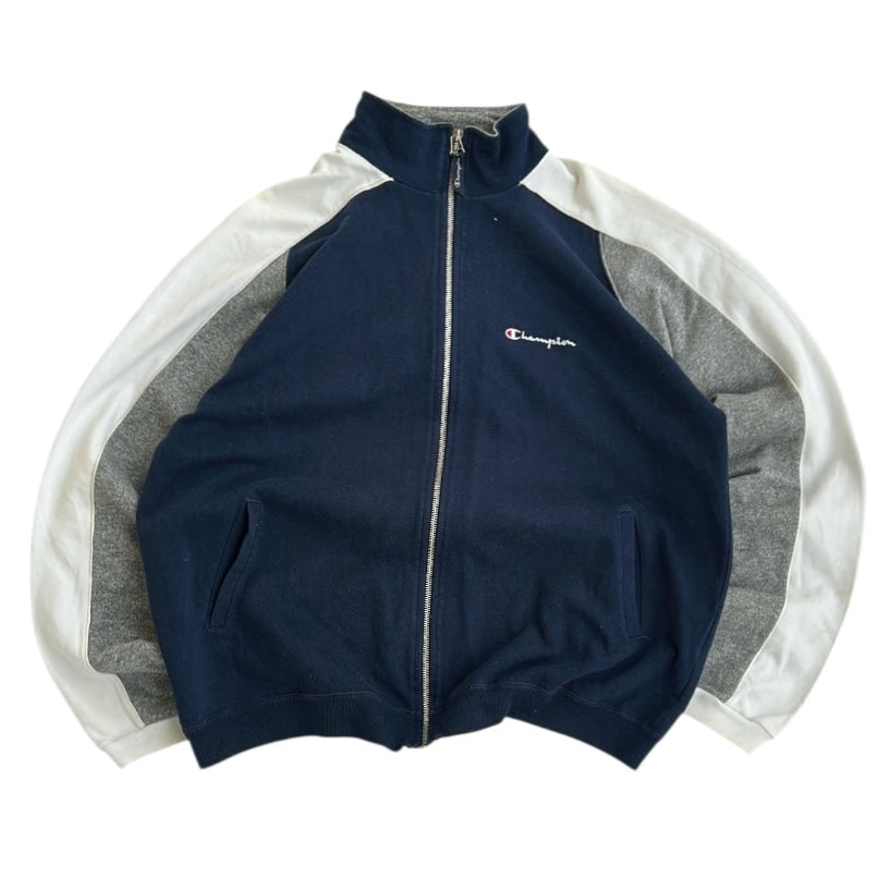 Champion Navy x Grey Vintage Full Zip Jacket