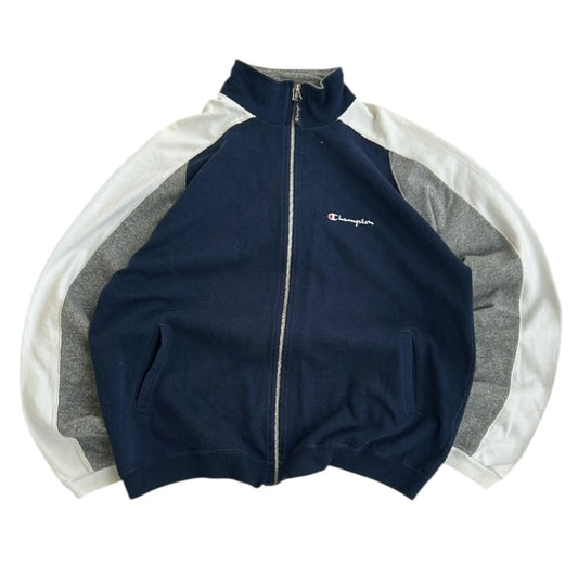 Champion Navy x Grey Vintage Full Zip Jacket