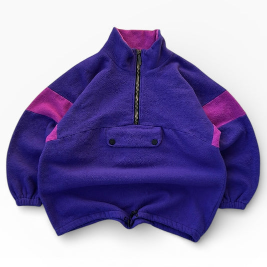 Vintage Purple x Magenta 1/4 Zip Adjustable Fleece