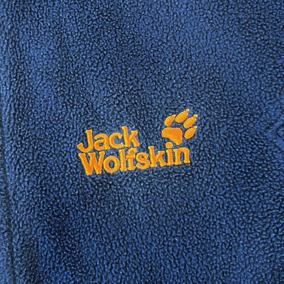 Jack Wholfskin Vintage Adjustable Blu&Yellow Fleece Jacket
