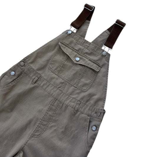 Wego Beige Dungarees With Brown Strap