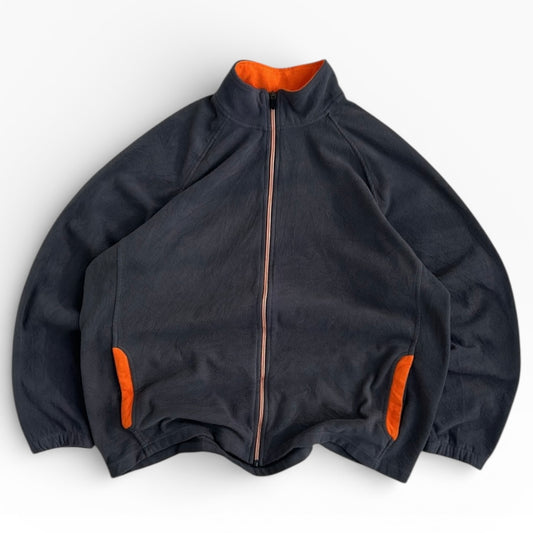 Starters Grey x Orange Full Zip Fleece Jacket