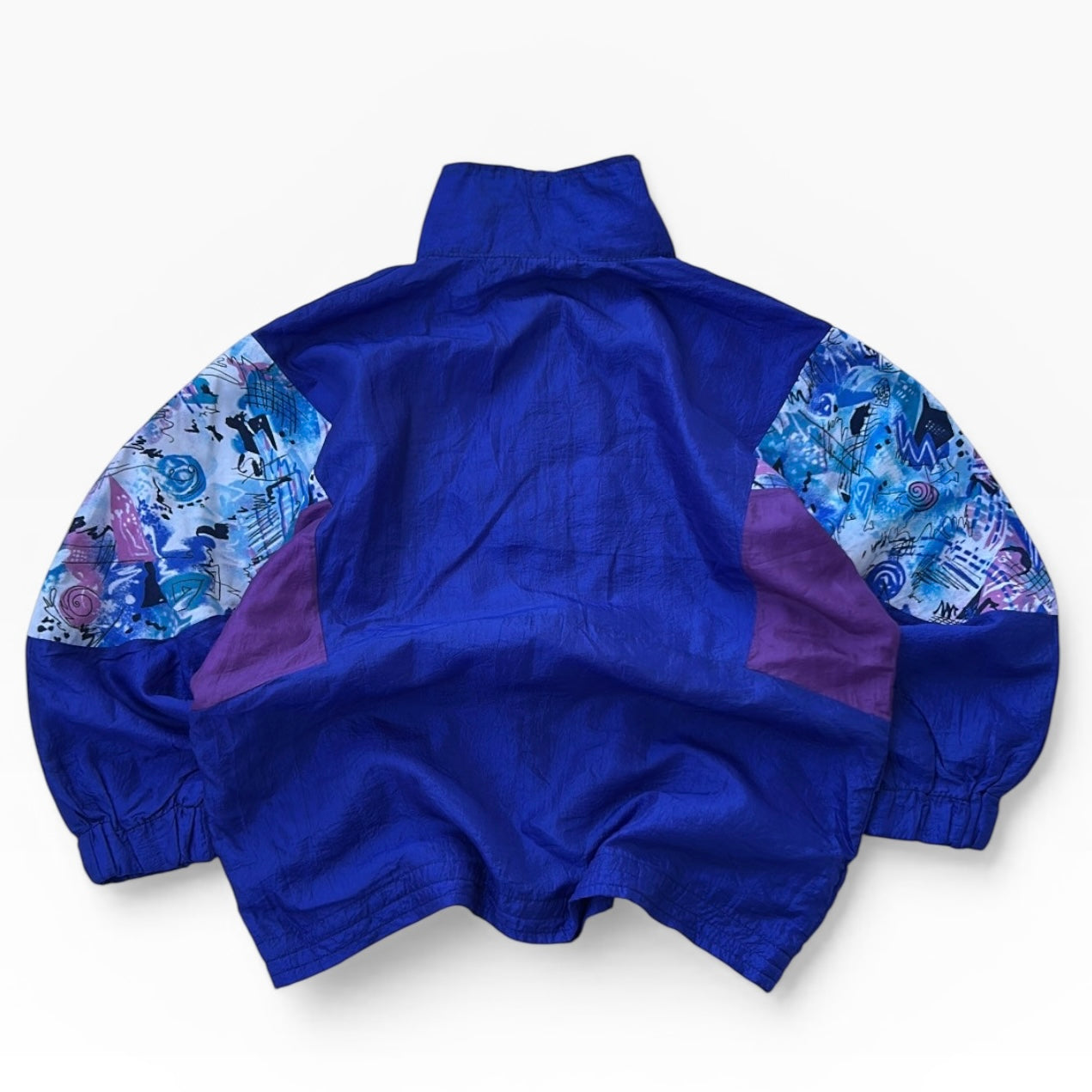 Gazelle purple x patterned shell vintage jacket