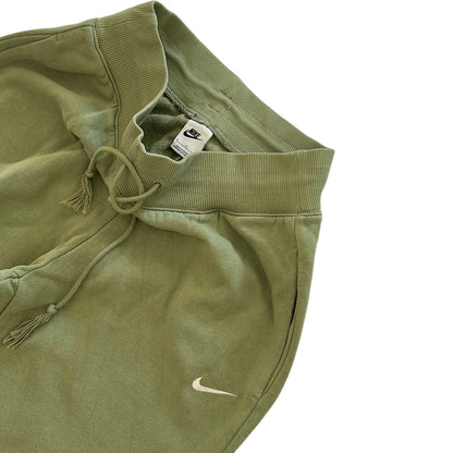 Nike mini swoosh oversized high rise joggers in alligator green