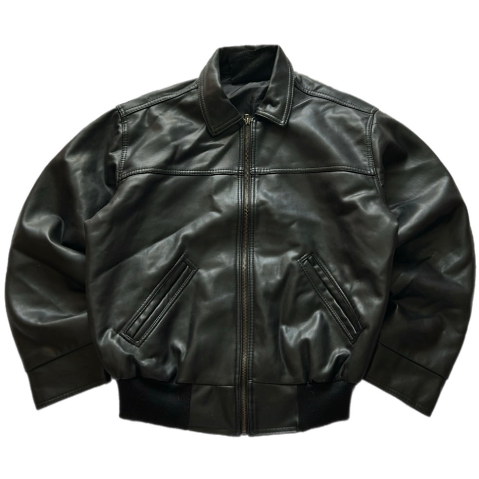Leather Bomber Jacket
