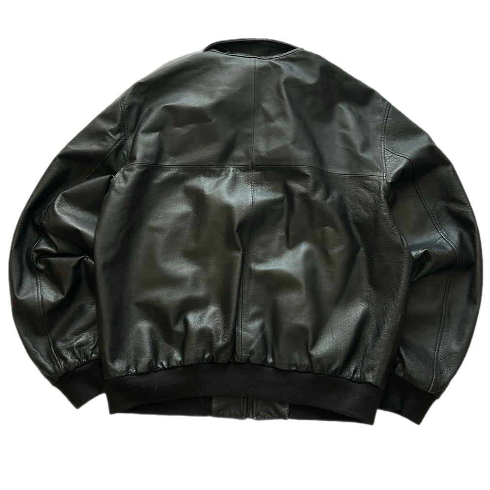Leather Bomber Jacket