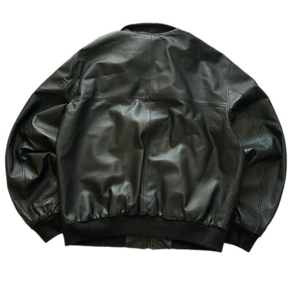 Leather Bomber Jacket