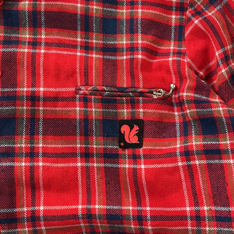 Bailo Red Checkers Full Button Up Flannel Overshirt