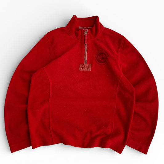 Napapijri Hot Red 1/4 zip Fleece