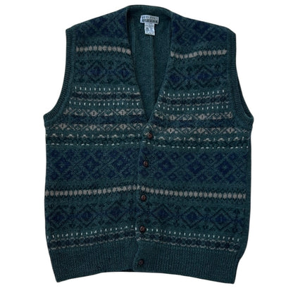 David Jones Button Up 100% Worsted Wool Vest