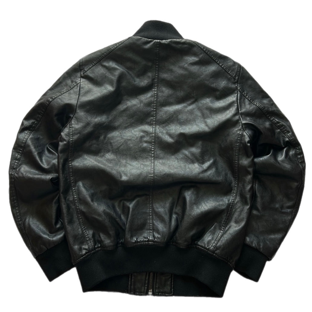 Leather Bomber Jacket
