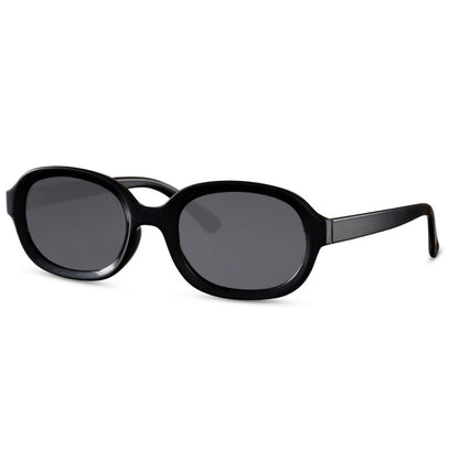 Retro Oval Black Line Shades