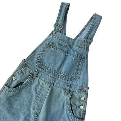 Light Wash 90s Denim Dungarees