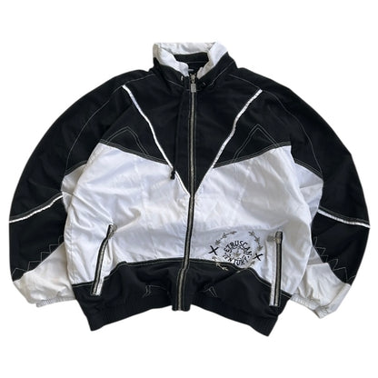 Vintage Black x White Full Zip Shell Jacket