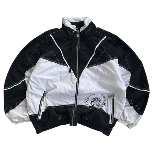 Vintage Black x White Full Zip Shell Jacket