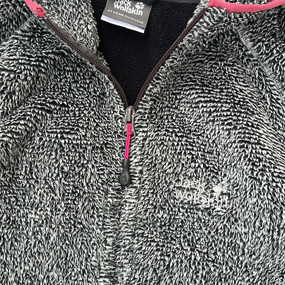 Jack wholfskin Fuzzy Full Zip Fleece jacket