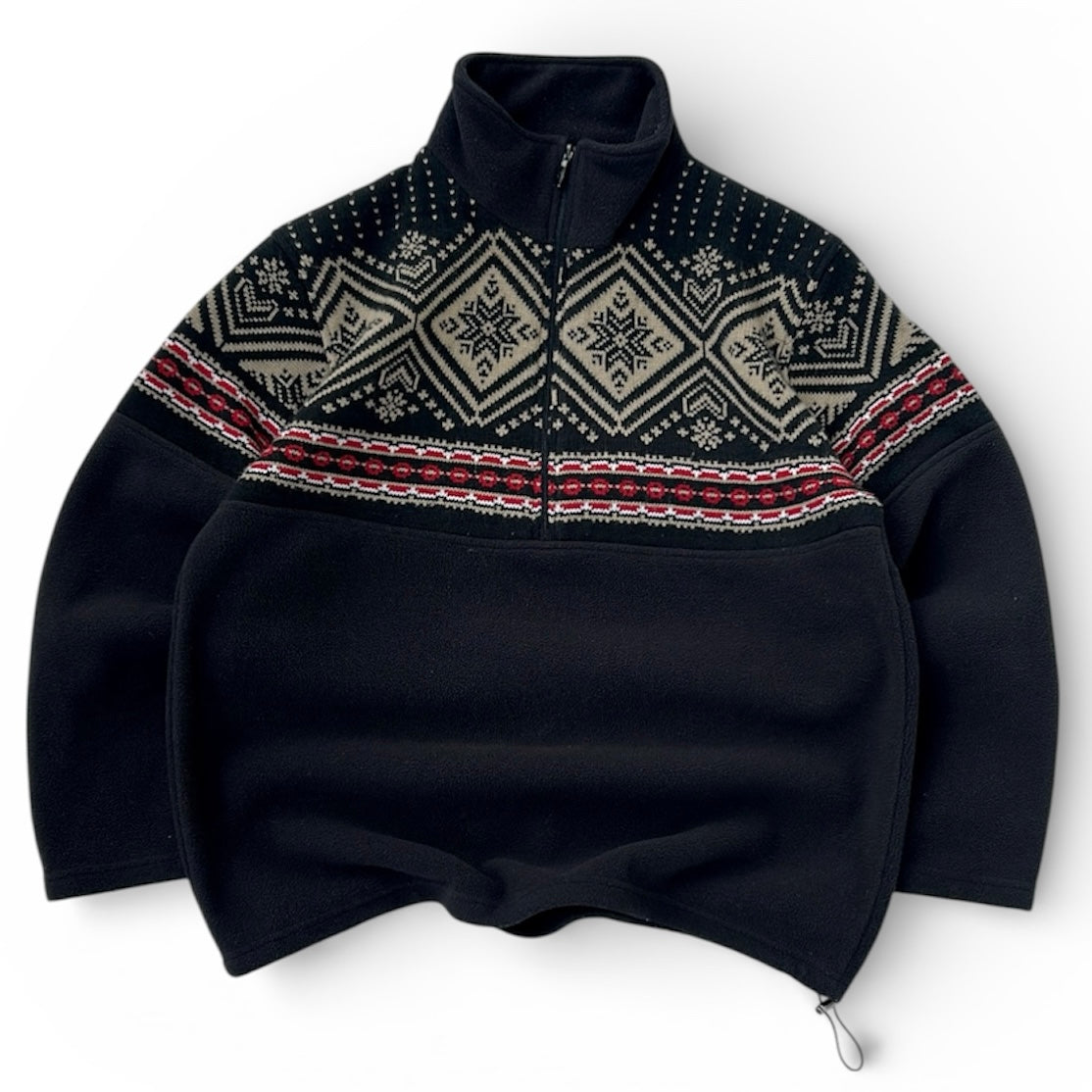 Giani Feroti 1/4 Zip Adjustable Knitted part fleece