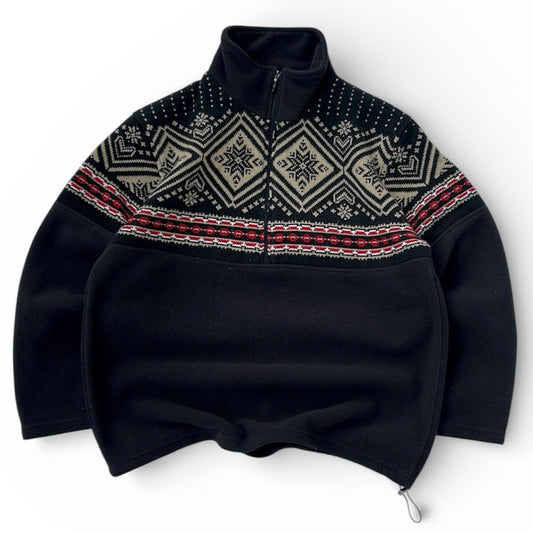 Giani Feroti 1/4 Zip Adjustable Knitted part fleece