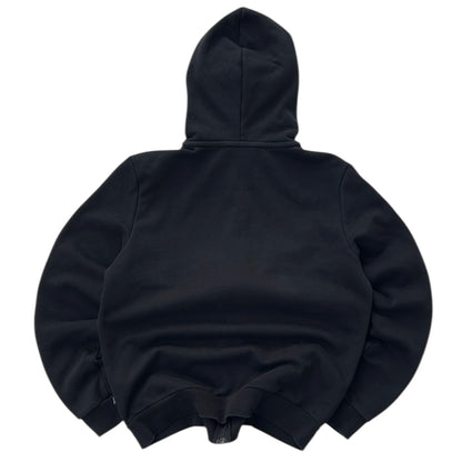 Puma Original Logo Black Hooded Full Zip Jacket