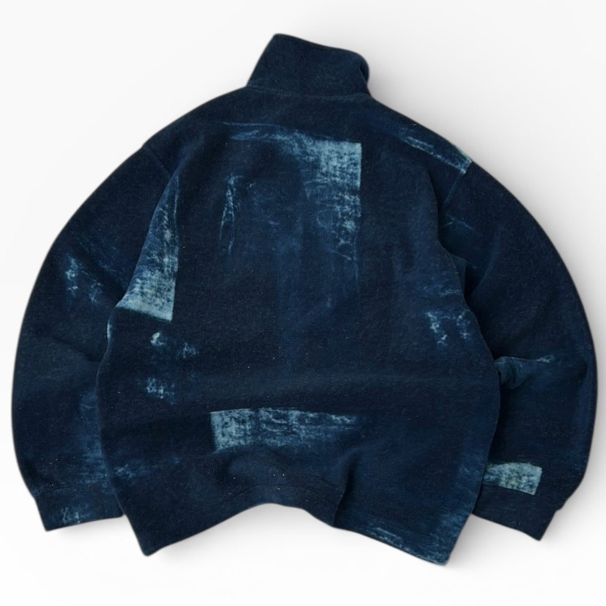 Conte Of Lorence 1/4 Zip Blue Adjustable Fleece With Pockets