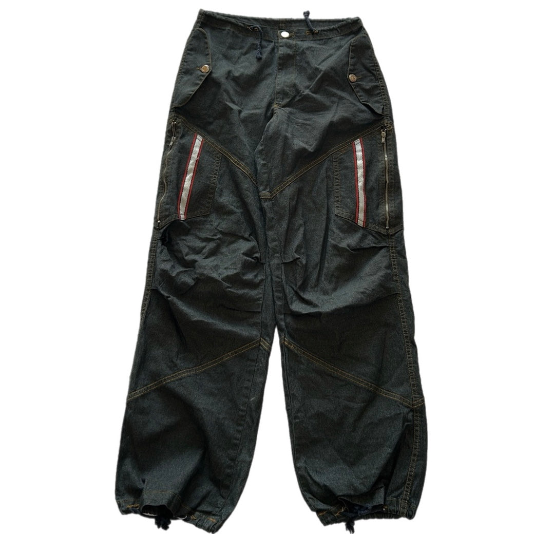 Adjustable Dark Wash Pants
