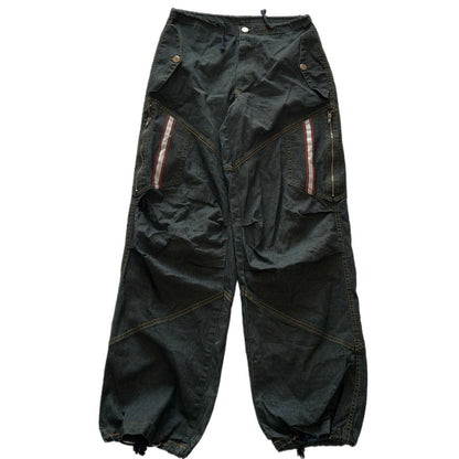 Adjustable Dark Wash Pants
