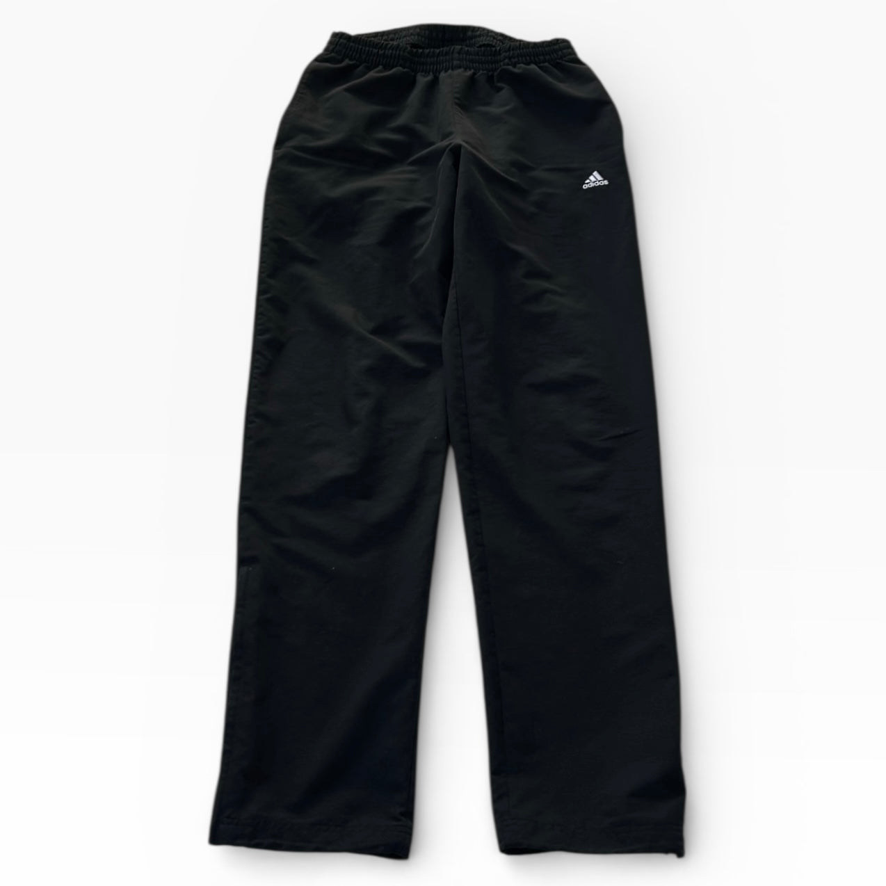 Adidas embroidered logo black adjustable track pants