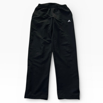 Adidas embroidered logo black adjustable track pants